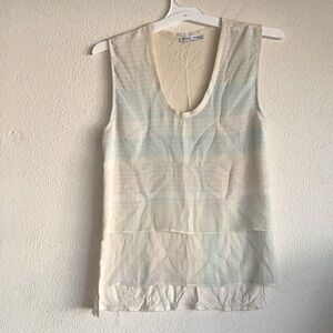 Zara W&B collection sheer and layered top